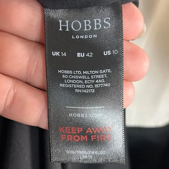 Hobbs London dress size 10 tweed professional corporate work secretary cream - Picture 13 of 13